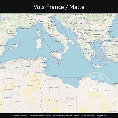 vol direct france malte